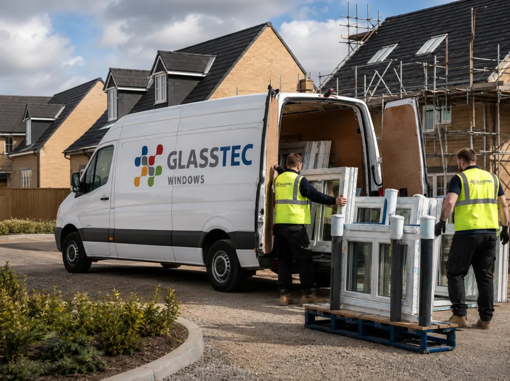 Trade Windows Bradford Trade Windows Being Loaded For Supply-Only Delivery From Glass Tec Windows