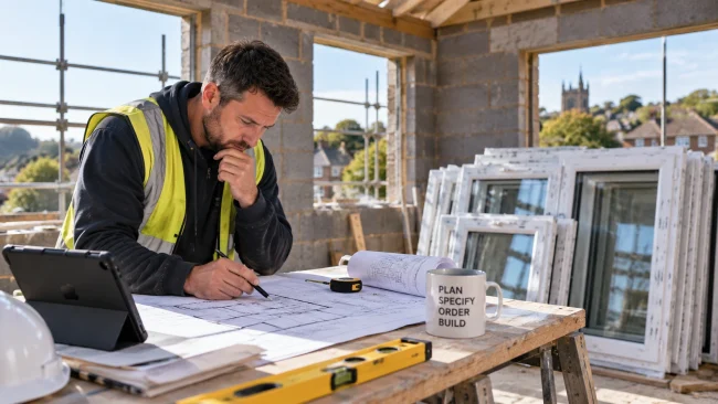 Builder planning an extension before ordering supply only uPVC windows in Wakefield